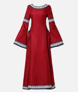 Adult Female Costumes to Hire - Medieval - Maroon Dress